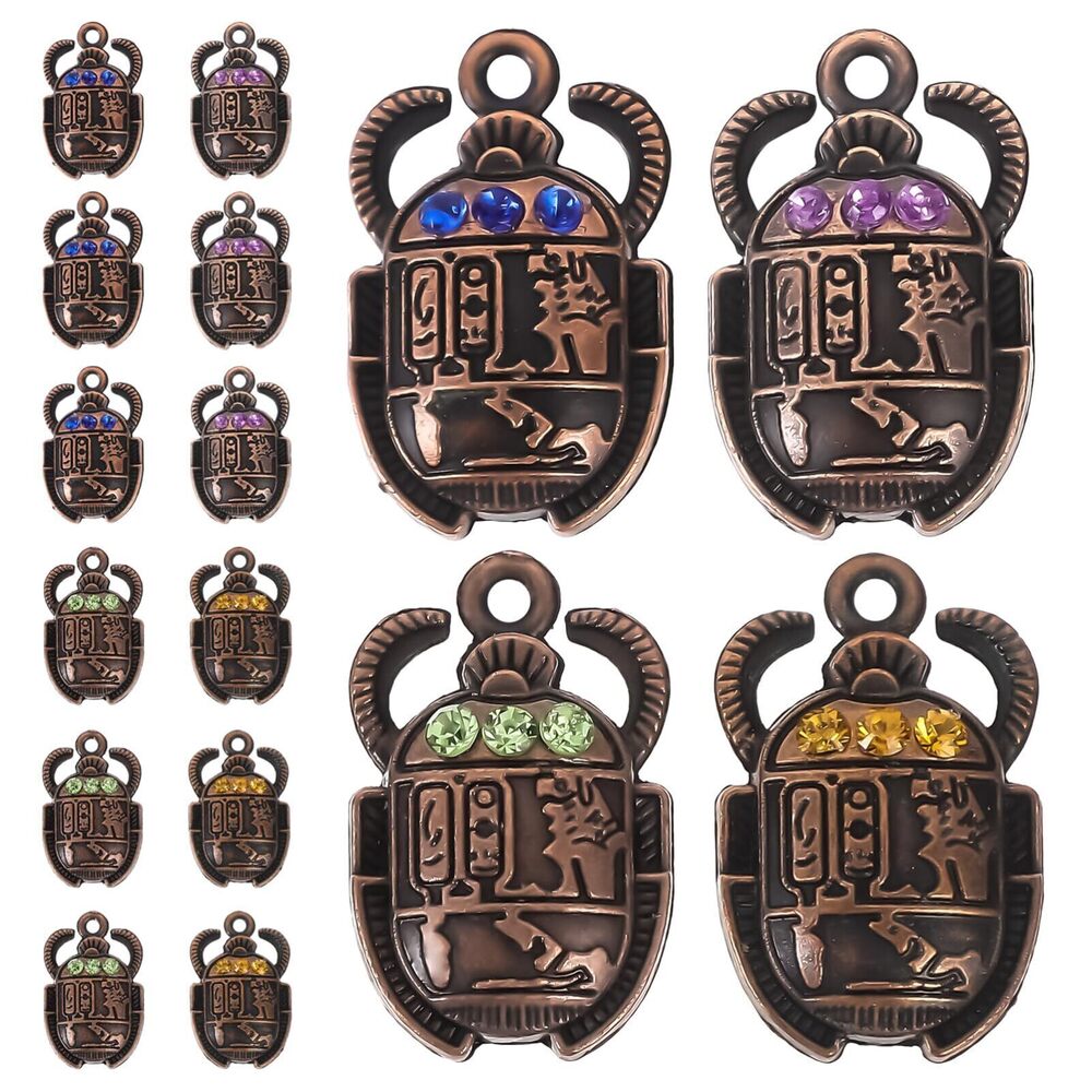6075 Scarab Charms 40pcs Scarab Pendant Alloy Bulk Earrings Beetle Charm